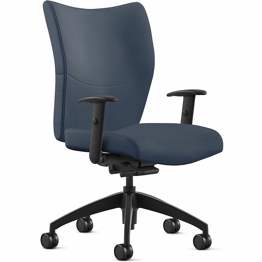 9 to 5 Seating Bristol Mid Back Baltic Seat Color - Leather Seat Material - Baltic Back Color - Leather Back Material - Mid Back - 5-star Base - 1 Each (2360Y2A8BL01)