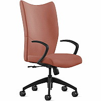9 to 5 Seating High-Back Conference & Management Saddle Seat Color - Leather Seat Material - Saddle Back Color - Leather Back Material - High Back - 5-star Base - 1 Each (2380S2A10L08)