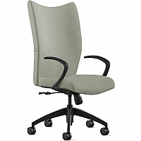 9 to 5 Seating High-Back Conference & Management Mist Seat Color - Leather Seat Material - Mist Back Color - Leather Back Material - High Back - 5-star Base - 1 Each (2380S2A10L03)
