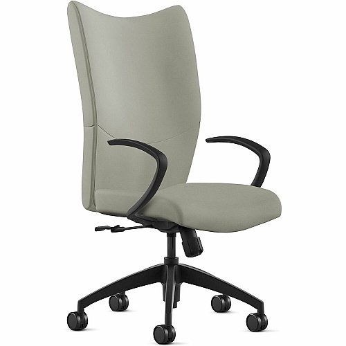 9 to 5 Seating High-Back Conference & Management Mist Seat Color - Leather Seat Material - Mist Back Color - Leather Back Material - High Back - 5-star Base - 1 Each (2380S2A10L03)