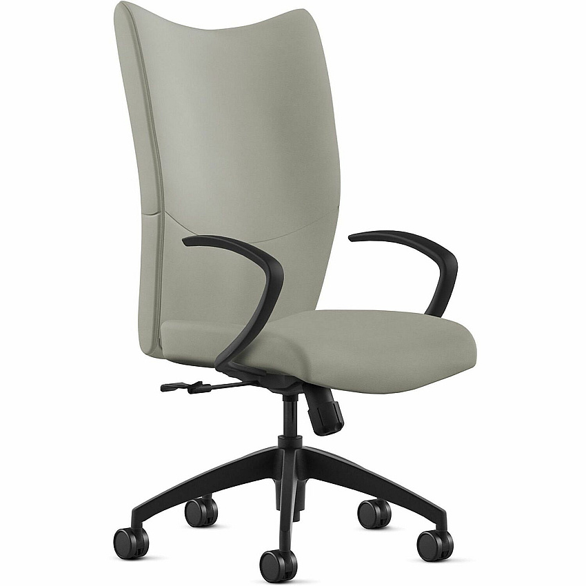 9 to 5 Seating High-Back Conference & Management Mist Seat Color - Leather Seat Material - Mist Back Color - Leather Back Material - High Back - 5-star Base - 1 Each (2380S2A10L03)