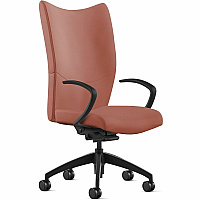9 to 5 Seating High-Back Conference & Management Saddle Seat Color - Leather Seat Material - Saddle Back Color - Leather Back Material - High Back - 5-star Base - 1 Each (2380Y2A10L08)