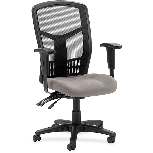 Lorell Executive High-back Mesh Chair Castillo Metal Seat Color - Vinyl Seat Material - Black Back Color - Mesh Back Material - Black Frame Color - Steel, Plastic Frame Material - High Back - 5-star Base - Metal - 1 Each (LLR86200071)