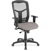 Lorell Executive Mesh High-back Swivel Chair Castillo Metal Seat Color - Vinyl Seat Material - Black Back Color - Mesh Back Material - High Back - Metal - Armrest - 1 Each (LLR86205071)
