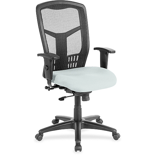 Lorell Executive Mesh High-back Swivel Chair Castillo Breezy Seat Color - Vinyl Seat Material - Black Back Color - Mesh Back Material - High Back - Breezy - Armrest - 1 Each (LLR86205102)