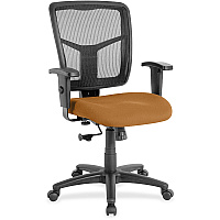 Lorell Ergomesh Managerial Mesh Mid-back Chair Dillon Fiesta Seat Color - Vinyl Seat Material - Black Back Color - Mesh Back Material - Mid Back - 5-star Base - 1 Each (LLR86209073)