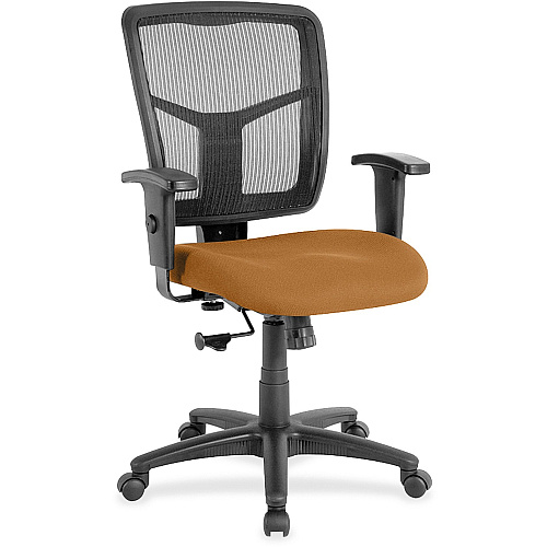 Lorell Ergomesh Managerial Mesh Mid-back Chair Dillon Fiesta Seat Color - Vinyl Seat Material - Black Back Color - Mesh Back Material - Mid Back - 5-star Base - 1 Each (LLR86209073)