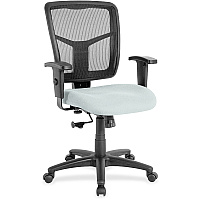 Lorell Ergomesh Managerial Mesh Mid-back Chair Castillo Breezy Seat Color - Vinyl Seat Material - Black Back Color - Mesh Back Material - Mid Back - 5-star Base - 1 Each (LLR86209102)