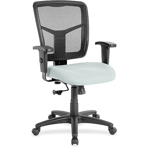 Lorell Ergomesh Managerial Mesh Mid-back Chair Castillo Breezy Seat Color - Vinyl Seat Material - Black Back Color - Mesh Back Material - Mid Back - 5-star Base - 1 Each (LLR86209102)