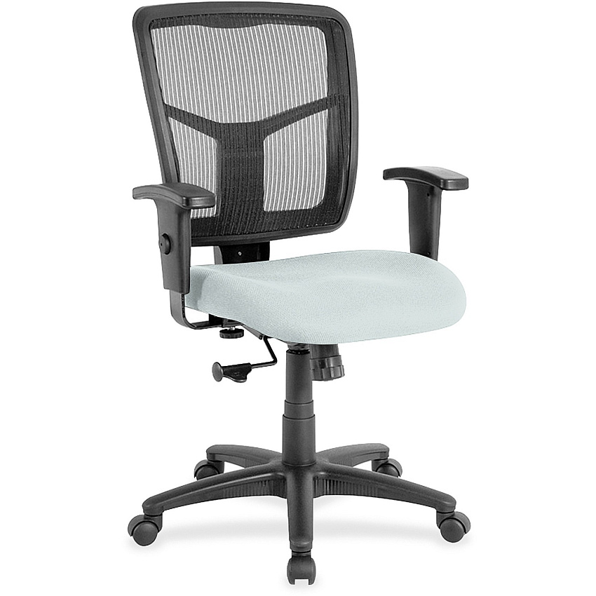 Lorell Ergomesh Managerial Mesh Mid-back Chair Castillo Breezy Seat Color - Vinyl Seat Material - Black Back Color - Mesh Back Material - Mid Back - 5-star Base - 1 Each (LLR86209102)