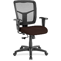 Lorell Ergomesh Managerial Mesh Mid-back Chair Canyon Nightfall Seat Color - Vinyl Seat Material - Black Back Color - Mesh Back Material - Mid Back - 5-star Base - 1 Each (LLR86209105)