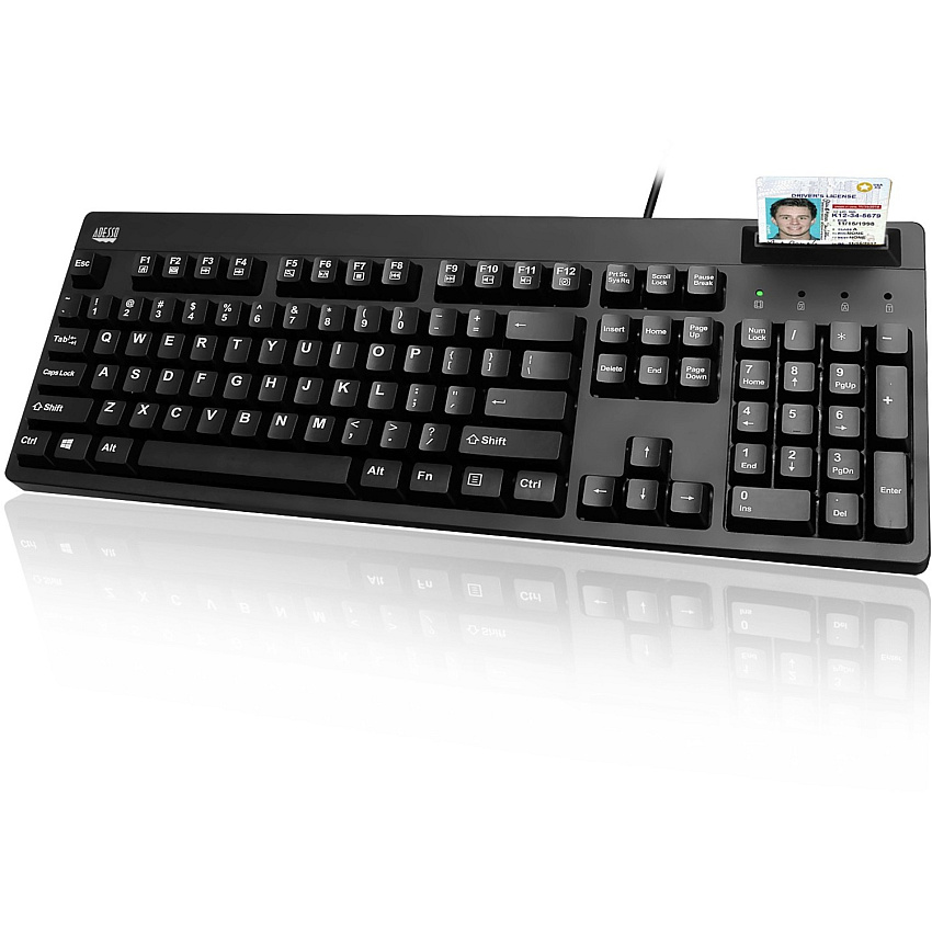 Adesso EasyTouch 630SB - Smart Card Reader Keyboard (AKB630SB)