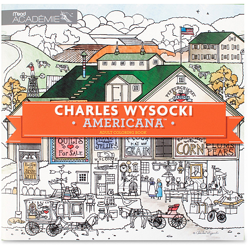 Mead Americana Adult Coloring Book Printed Book 46 Pages - Book (54014)