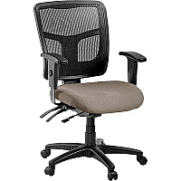 Lorell ErgoMesh Series Managerial Mesh Mid-Back Chair Dillon Stratus Seat Color - Vinyl Seat Material - Black Back Color - Mesh Back Material - Black Frame Color - Mid Back - 5-star Base - 1 Each (LLR86201008)