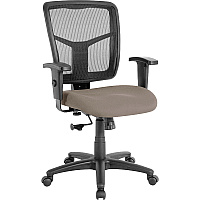 Lorell Ergomesh Managerial Mesh Mid-back Chair Dillon Stratus Seat Color - Vinyl Seat Material - Black Back Color - Mesh Back Material - Black Frame Color - Mid Back - 5-star Base - Stratus, Brown - 1 Each (LLR86209008)