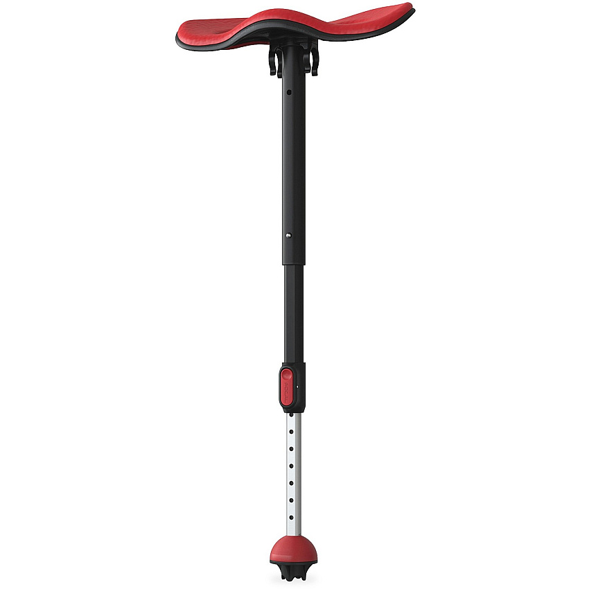 Safco Mogo Seat by Focal Upright, Red/Red, Black Base STOOL,LEANING,PIVOTING,RD (FKS1000RD)