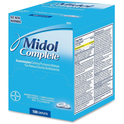 Acme United Midol Complete Pain Reliever Caplets (90751)