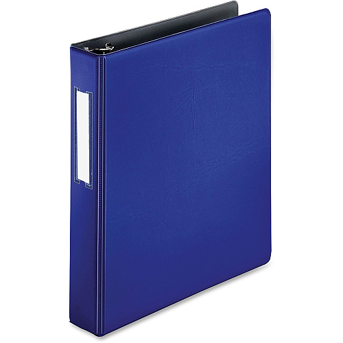 Business Source 1.5" D-Ring Binder 1 1/2" Binder Capacity - 375 Sheet Capacity - Fastener(s): Slant D-Ring - Pocket(s): Internal - Blue - Lay Flat, Label Holder - 1 Each (BSN33127)