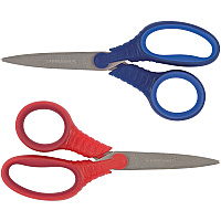 Fiskars Schoolworks 5" Kids Scissors 5" Overall Length - Left/Right - Stainless Steel - Pointed Tip - Assorted - 2 / Pack (1055801004)
