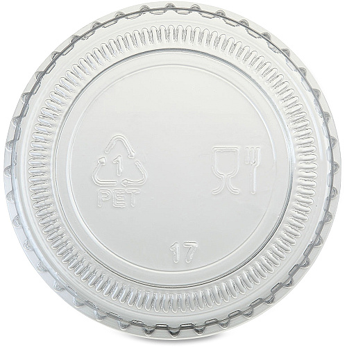 Genuine Joe Portion Cup Lid Transparent, Clear - 50/Bag - 50 / Carton (GJO19061)