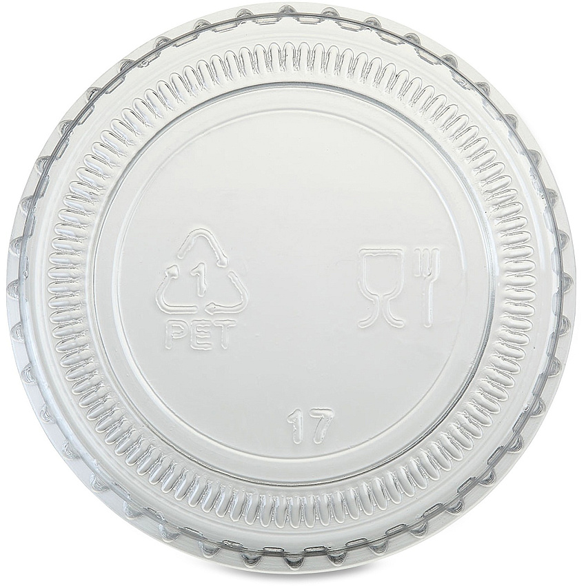 Genuine Joe Portion Cup Lid Transparent, Clear - 50/Bag - 50 / Carton (GJO19061)