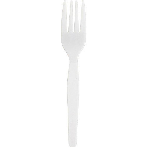 Genuine Joe Heavyweight Disposable Forks 1 Piece(s) - Fork - 1 x Fork - Disposable - White - 1000 / Carton (GJO30400)