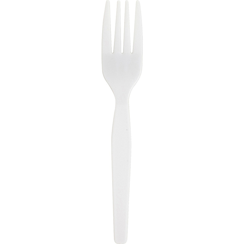 Genuine Joe Heavyweight Disposable Forks 1 Piece(s) - Fork - 1 x Fork - Disposable - White - 1000 / Carton (GJO30400)