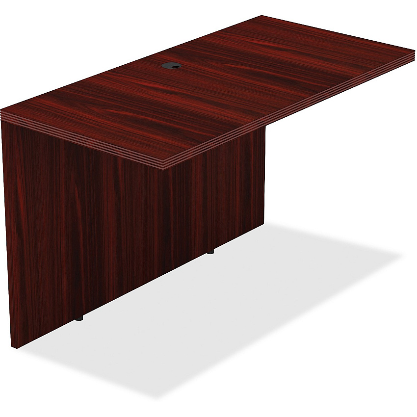 Lorell Chateau Series Bridge 29.5" Height x 48" Width x 24" Depth, x 1.5" Thickness Top - Reeded Edge (LLR34350)