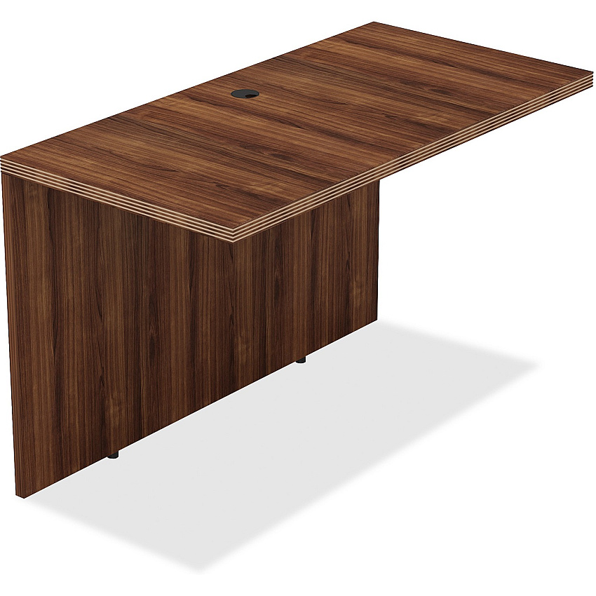 Lorell Chateau Series Bridge 29.5" Height x 24.8" Width x 48" Depth, x 1.5" Thickness Top - Reeded Edge (LLR34356)