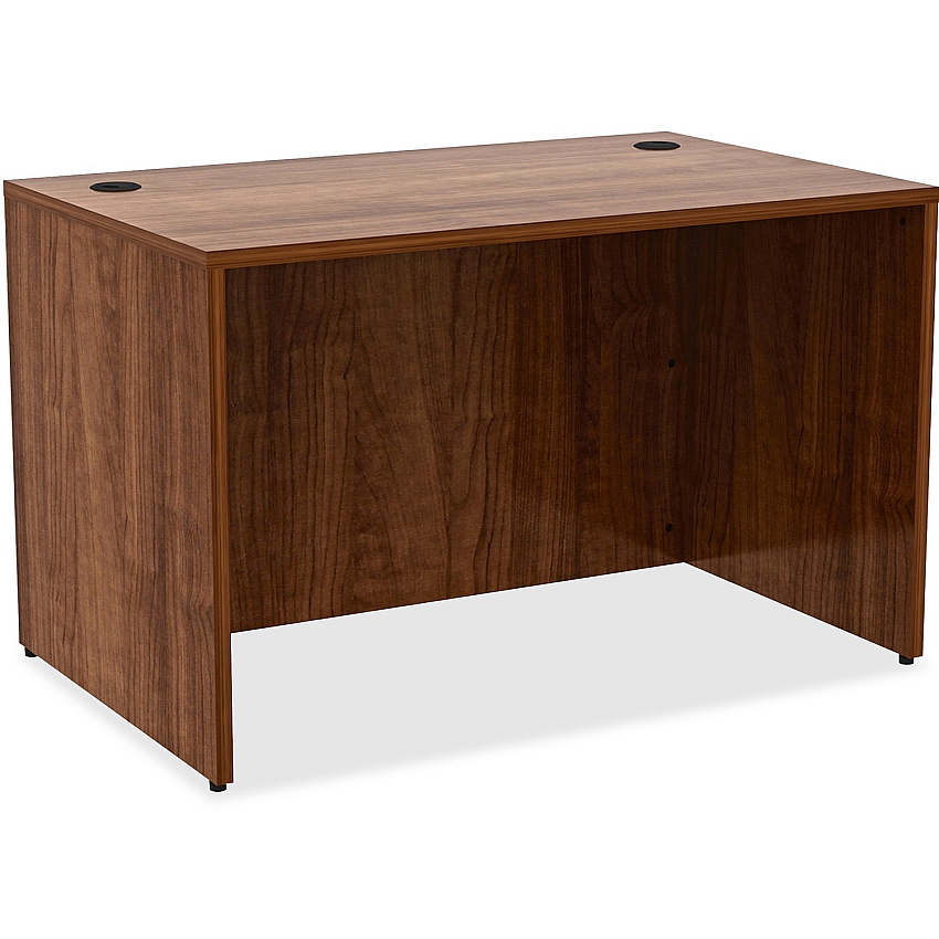 Lorell Essentials Series Rectangular Desk Shell 29.5" Height x 48" Width x 30" Depth - Material: Metal - Finish: Walnut, Laminate (LLR34389)