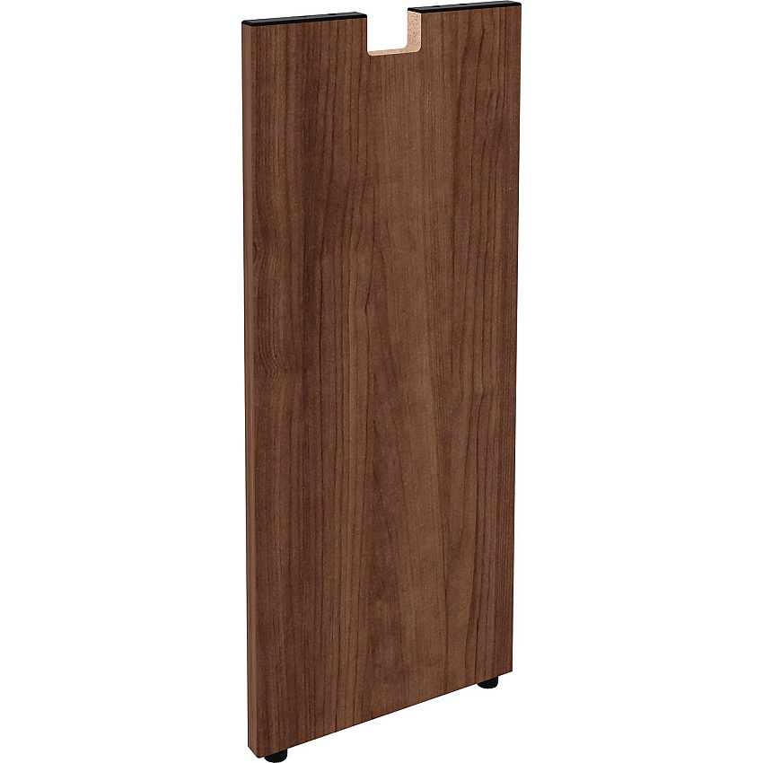 Lorell Essentials Series Credenza Half Leg 28.5" Height x 12" Width x 1" Depth - Material: Metal - Finish: Walnut Laminate (LLR34392)
