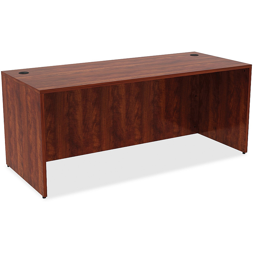 Lorell Essentials Series Rectangular Desk Shell 29.5" Height x 72" Width x 30" Depth Desk - Material: Metal - Finish: Cherry Laminate (LLR69534)