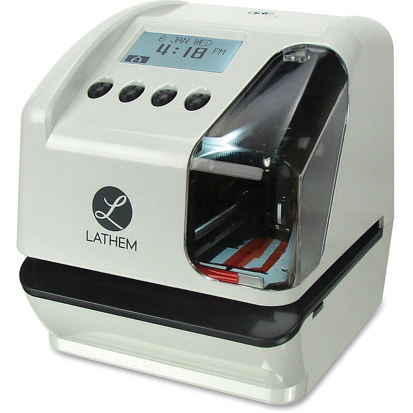 Lathem LT5 Electronic Time and Date Stamp Card Punch/Stamp - Digital - Time, Date Record Time (LT5000)