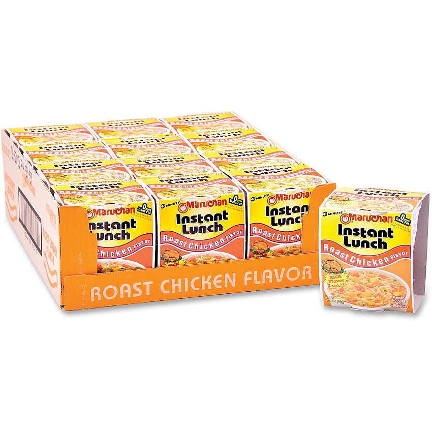 Maruchan Instant Lunch Roast Chicken Flavor Ramen Noodles Chicken - Cup - 12 / Carton (00121)