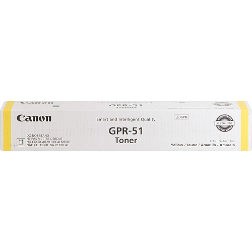 Canon GPR-51 Original Laser Toner Cartridge - Yellow - 1 Each 21500 Pages (GPR51Y)