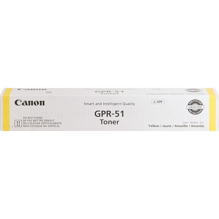 Canon GPR-51 Original Laser Toner Cartridge - Yellow - 1 Each 21500 Pages (GPR51Y)