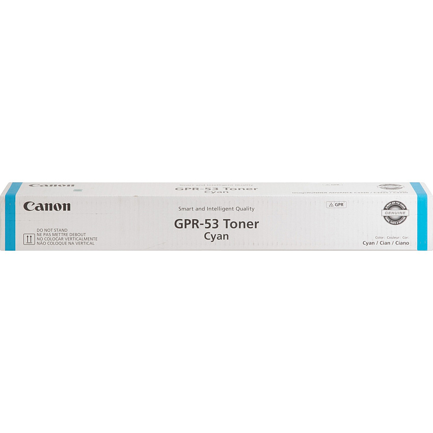 Canon GPR-53 Original Laser Toner Cartridge - Cyan - 1 Each 19000 Pages (GPR53C)
