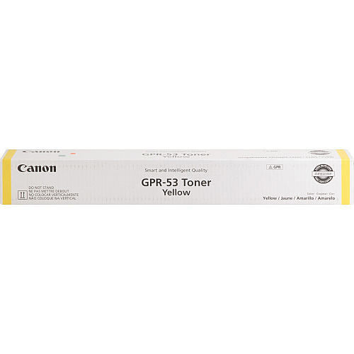 Canon GPR-53 Original Laser Toner Cartridge - Yellow - 1 Each 19000 Pages (GPR53Y)