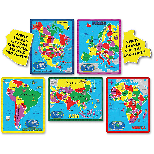 A Broader View Continent Puzzle Combo Pack Theme/Subject: Learning - 5+171 Piece (659)