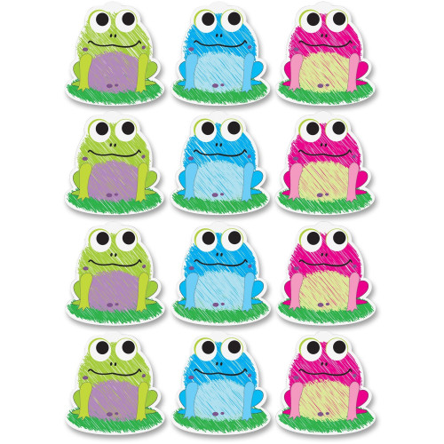 Ashley Scribble Frog Design Dry-erase Magnet (10087)