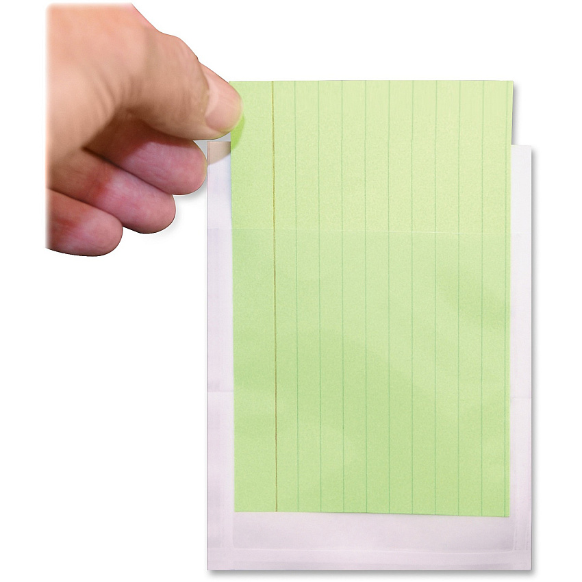 Ashley Library Pockets 5.3" Height x 3.5" Width - Clear - 25 / Pack (10408)
