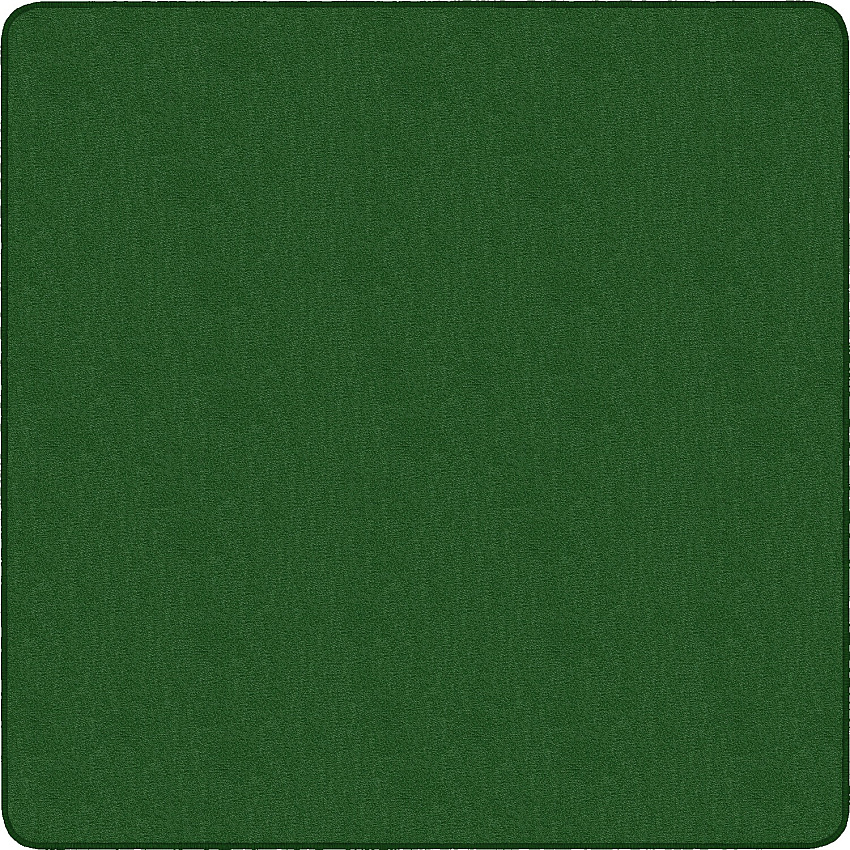 Flagship Carpets Classic Solid Color 6' Square Rug Traditional - 72" Length x 72" Width - Square - Clover - Nylon - 1 Each (AS26CL)