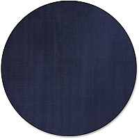 Flagship Carpets Classic Solid Color 6' Round Rug Traditional - 72" Diameter - Circle - Navy - Nylon - 1 Each (AS27NV)