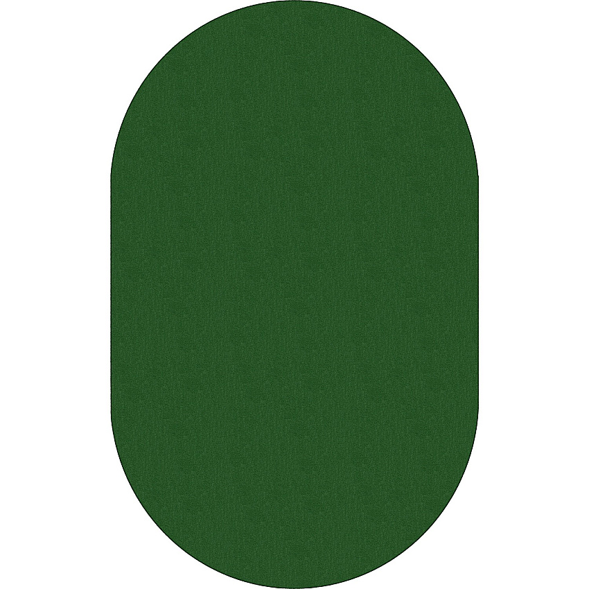 Flagship Carpets Classic Solid Color 12' Oval Rug Traditional - 91.20" Length x 12 ft Width - Oval - Clover - Nylon - 1 Each (AS45CL)
