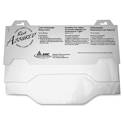 Impact Lever Dispensed Seat Covers Quarter-fold - White - Paper - 125/Pack - 24 / Carton (25188173CT)