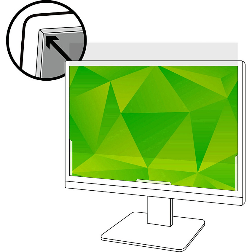 3M Anti-Glare Filter Clear, Matte For 19.5" Widescreen LCD Monitor - 16:9 - Scratch Resistant, Fingerprint Resistant, Dust Resistant - Anti-glare - 1 Each (AG195W9B)