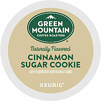Green Mountain Coffee Roasters&reg; K-Cup Cinnamon Sugar Cookie Coffee Compatible with Keurig Brewer - Regular - Light - K-Cup, Pod - Cinnamon Sugar Cookie - Kosher - 24 / Pack (79742)