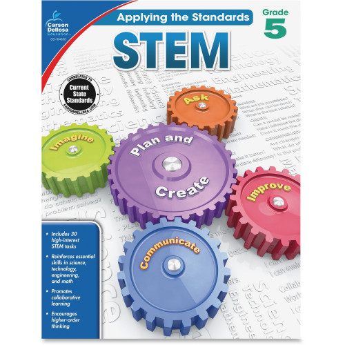 Carson-Dellosa Carson Dellosa Education Grade 5 Applying the Standards STEM Workbook Printed Book (104856)