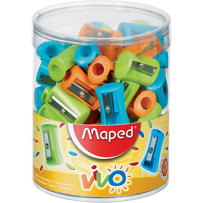 Maped Helix Vivo Single-hole Sharpener 1 Hole(s) - Assorted - 75 / Display Box (506300)