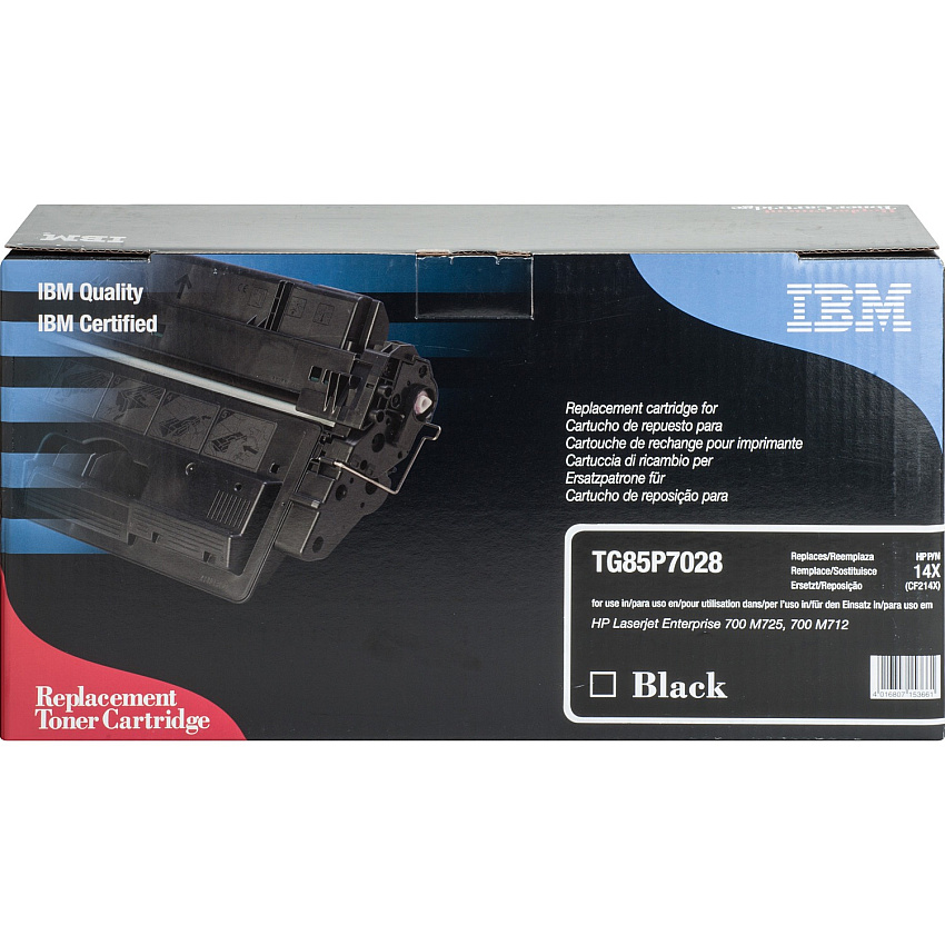 IBM Remanufactured Laser Toner Cartridge - Alternative for HP 14A/X (CF214X) - Black - 1 Each 17500 Pages (TG85P7028)